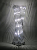 Cayan Tower Metal Silver Wire Aluminium LED Tower Table Lamp