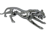 Large Silver Spotted Leopard Ornament