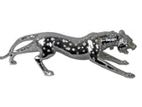 Large Silver Spotted Leopard Ornament