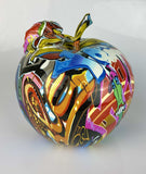 Multicolour Graffiti Apple Ornament