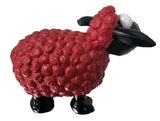 Red & Black Sheep Cartoon Ornament
