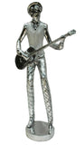 Silver Electroplated & White Guitar Musician Ornament