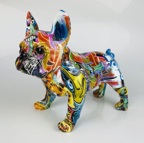 Multicolour Graffiti French Bulldog Ornament