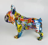 Multicolour Graffiti French Bulldog Ornament