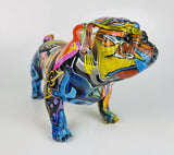 Multicolour Graffiti Small British Bulldog Ornament