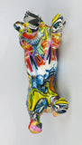 Multicolour Graffiti Basset Hound Ornament