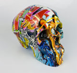 Multicolour Graffiti Skull Ornament
