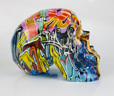 Multicolour Graffiti Skull Ornament