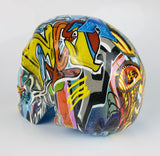 Multicolour Graffiti Skull Ornament