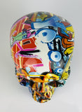 Multicolour Graffiti Skull Ornament