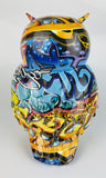 Multicolour Graffiti Barn Owl Ornament