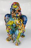 Multicolour Graffiti Gorilla Ornament