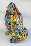 Multicolour Graffiti Gorilla Ornament