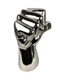 Large Silver Electroplated Clenched Fist Ornament