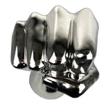 Large Silver Electroplated Clenched Fist Ornament