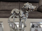 Silver Small Staffordshire Bull Terrier Ornament