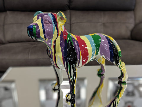 Paint Splatter Small Staffordshire Bull Terrier Ornament