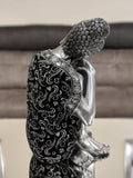 Silver & Black Right Hand Facing Buddha Ornament