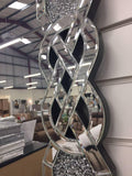 Diamante Filled Celtic Cross Knot Wall Mirror