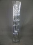 Cayan Tower Silver Twisted Wire Floor Lamp