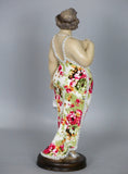 Fiorella Tuttodonna Curvy Buxom Busty Lady Woman Oranment Figurine with Silver Bag