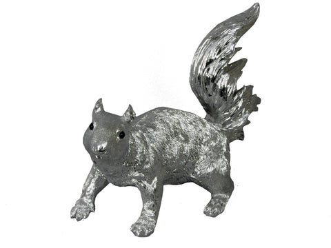 Silver Squirrel Ornament