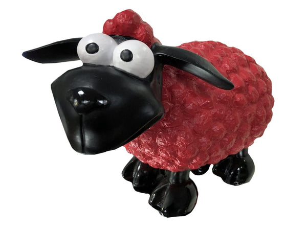 Red & Black Sheep Cartoon Ornament