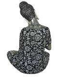 Silver & Black Left Hand Facing Buddha Ornament