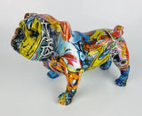 Multicolour Graffiti Small British Bulldog Ornament