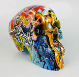 Multicolour Graffiti Skull Ornament