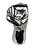 Large Silver Electroplated Clenched Fist Ornament